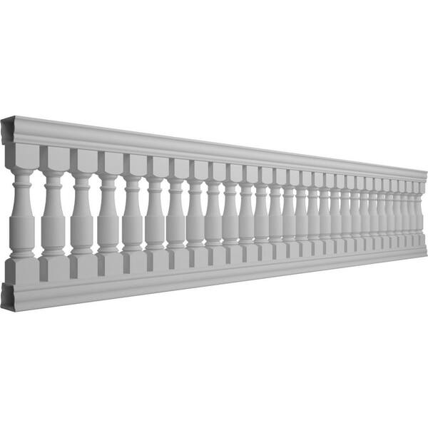 Ekena Millwork Fiberthane Hamilton Balustrade 192 in. L x 40 in. H Fiberglass Railing Kit