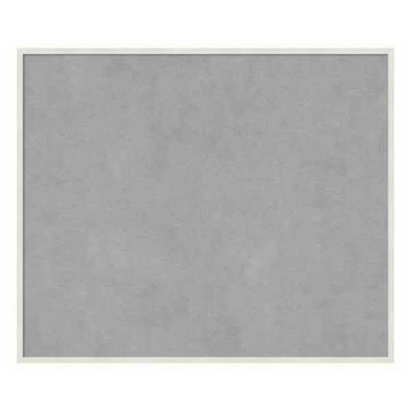 Amanti Art Lucie White 25 in. x 21 in Framed Magnetic Board