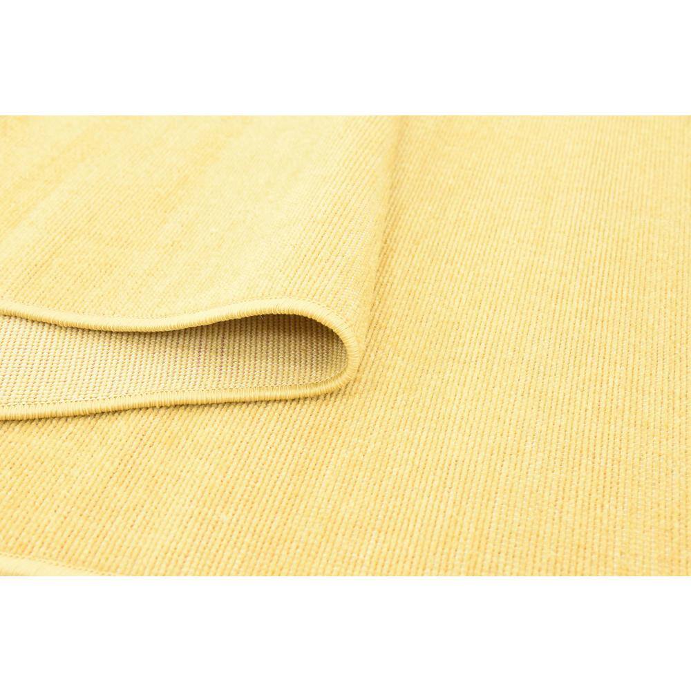 Gold Flat Woven Synthetic Runner Rug 2' 9" x 9' 10"