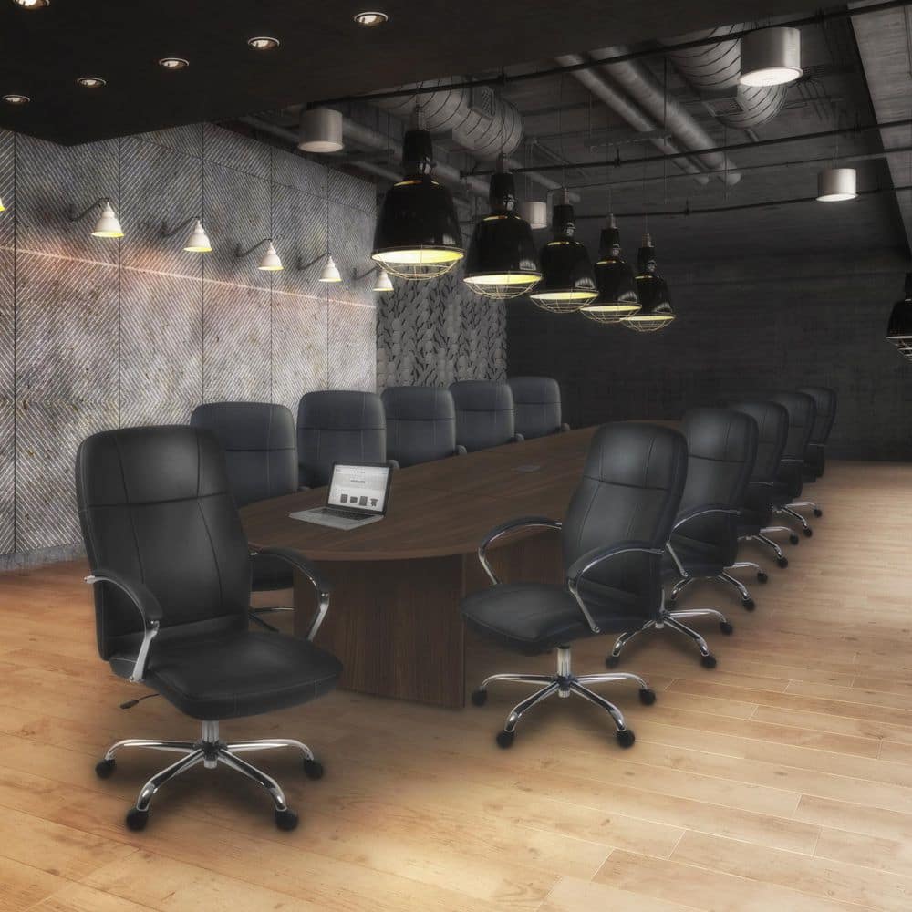 Regency Legacy 192 in Neo Walnut Racetrack Laminate Conference Table ...