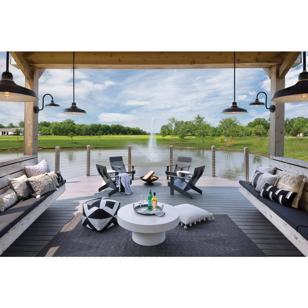 Museum Bronze Aluminum Indoor/Outdoor 1-Light Pendant