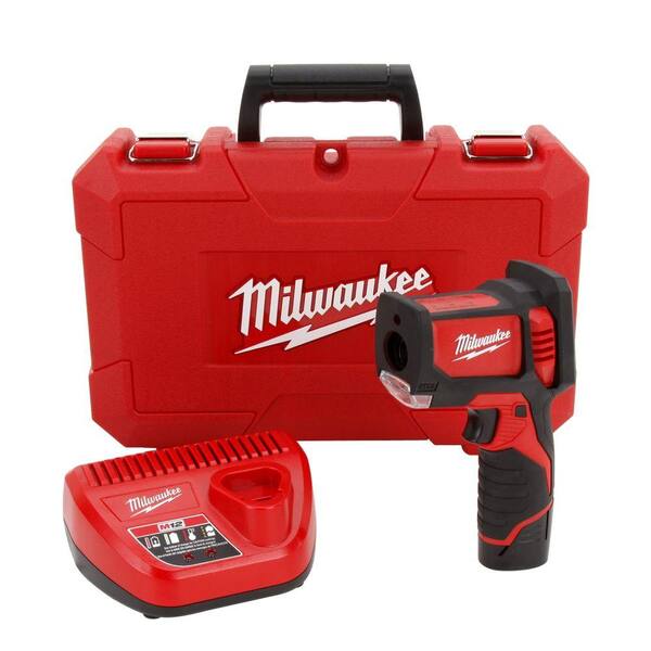 Milwaukee M12 12-Volt Lithium-Ion Cordless Laser Temperature Gun Kit