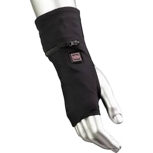 Unisex 1-Size Fits All Black Layer Heated Gloves Liner with Rechargeable Battery