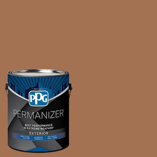 PERMANIZER 1 gal. PPG16-06 Red Rock Falls Semi-Gloss Exterior Paint