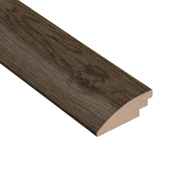HOMELEGEND Wire Brushed Hickory Coffee 3/8 in. Thick x 2 in. Wide x 78 in. Length Hard Surface Reducer Molding