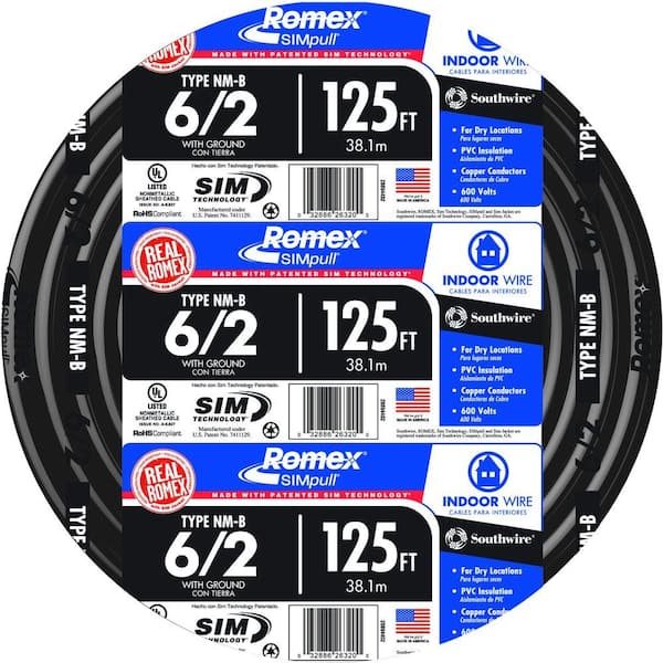 10/3 NM-B x 125' Southwire "Romex®" Electrical Cable