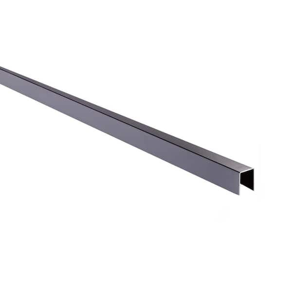 Slipfence 1.5 in. x 1.5 in. Aluminum Cap Rail for Top of Industrial Horizontal Slip Fence System