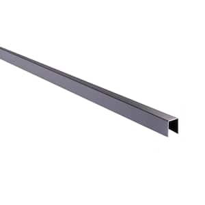 1 in. x 1.5 in. Aluminum Cap Rail for Top of Horizontal Slip Fence System