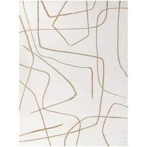 Descartes Rust 5 ft. 3 in. x 7 ft. Abstract Area Rug