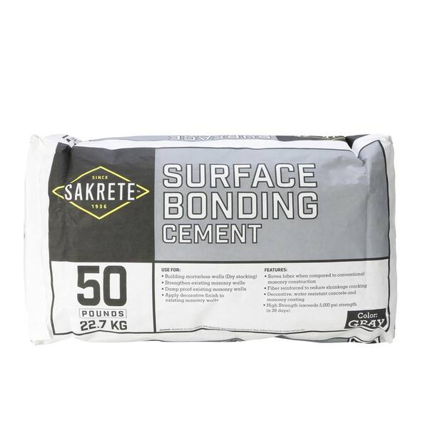Sakrete 50 Lb Surface Bonding Cement In Gray 65300845 The Home Depot