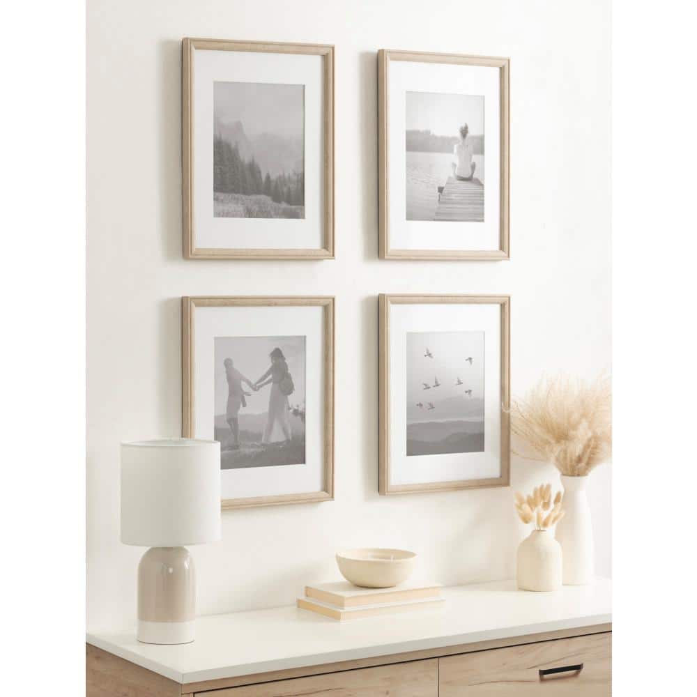 Natural Wood Grain 8x10 Polystyrene Wall Frame Set