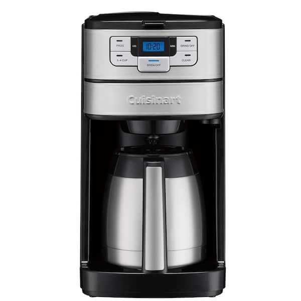 Cuisinart Blade Grind and Brew 10-Cup Automatic Black and Stainless Steel Thermal Coffee Maker