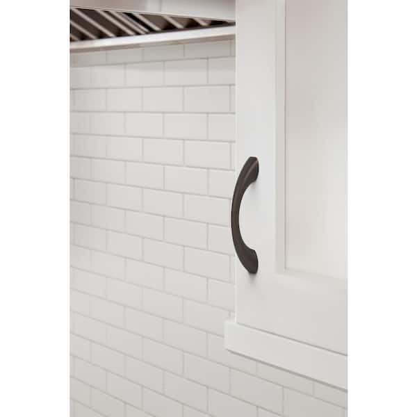 Vaile 3 in. (76mm) Modern Oil-Rubbed Bronze Arch Cabinet Pull
