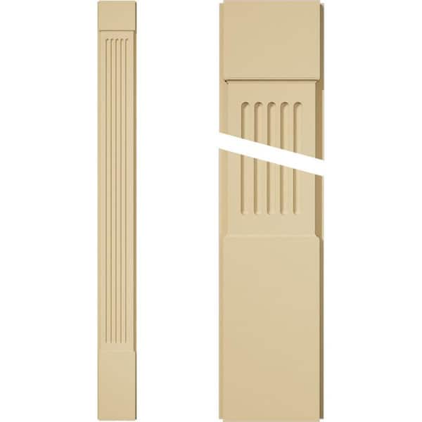Ekena Millwork 2 in. D x 9 in. W x 96 in. L Primed Polyurethane Pilaster 1-Pack
