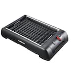 2-in-1 149 sq. in. Black Smokeless Indoor Grill with Interchangeable Plates