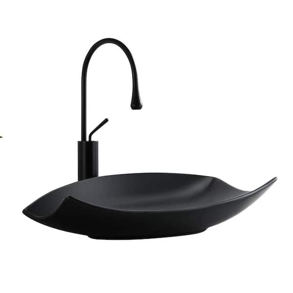 Fine Fixtures Modern Ceramic Oval Vessel Bathroom Sink with Overflow &  Reviews