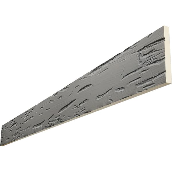 Ekena Millwork Endura Thane 1 in. H x 8 in. W x 8 ft. L Pecky Cypress Rustic Taupe Faux Wood Beam Plank