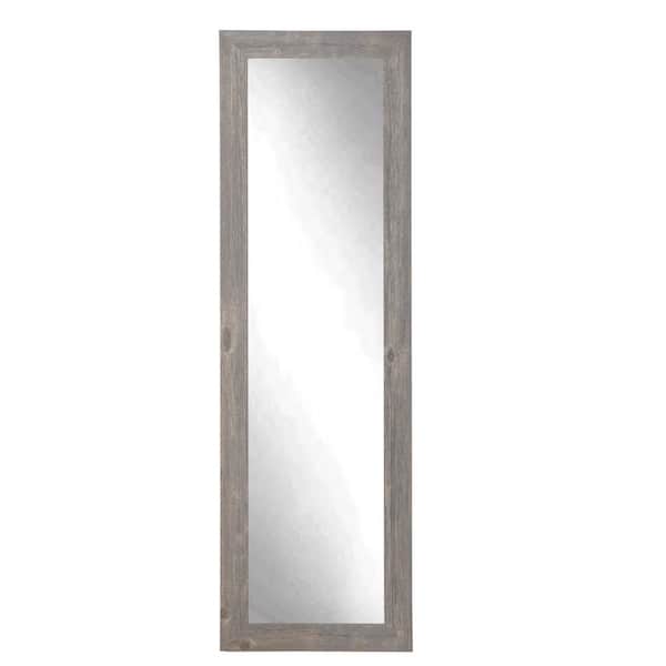 BrandtWorks Oversized Weathered Barn Wood Farmhouse Rustic Cottage Mirror (71 in. H X 21.5 in. W)