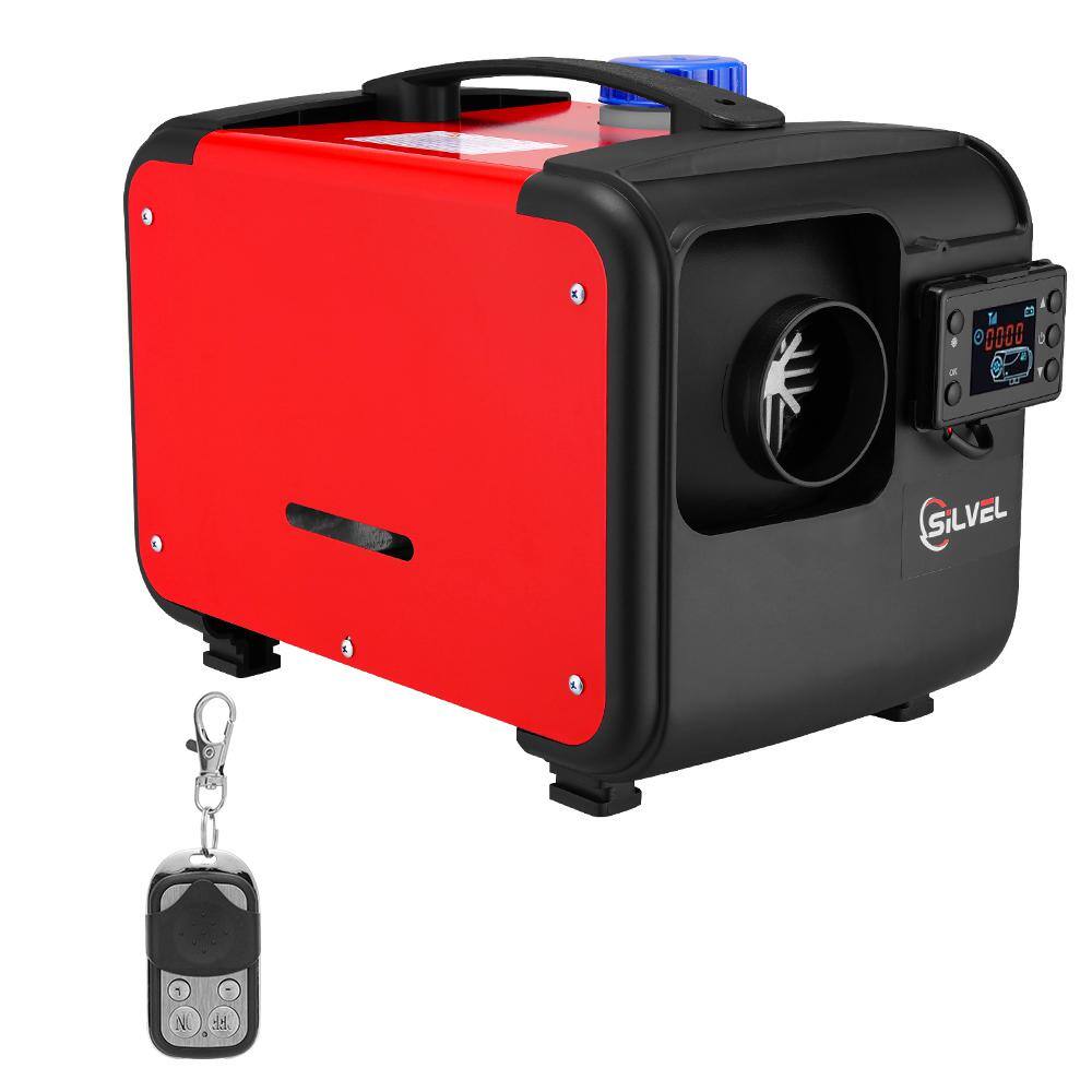 SILVEL 27296 BTU 5KW-8KW 12-Volt Red Diesel Air Kerosene Space Heater  All-in-1 Parking Heating with Remote Control Fast Heating KF370010-01-HD2 -  The Home Depot