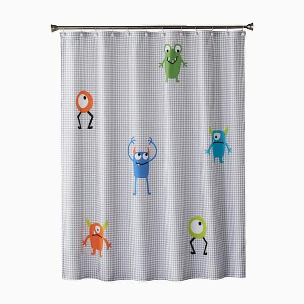 Unbranded Monsters 72 in. Multi Shower Curtain