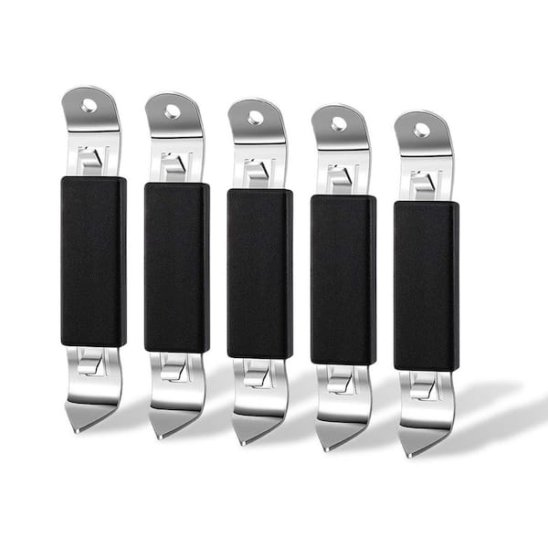 5-Piece Plated Iron Magnetic Bottle and Can Opener Set with Plastic Casing