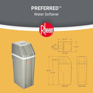 32,000 Grain Preferred Home Water Softener for Hard Water and Iron Reduction