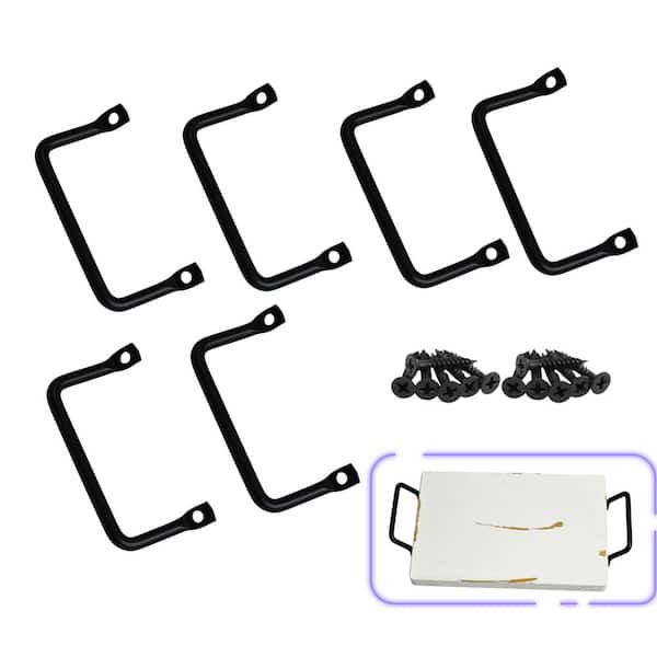 4 in. Handles for Large Charcuterie Cutting Board, Stainless Steel Handle Hardware for Serving Tray (6-Pack)