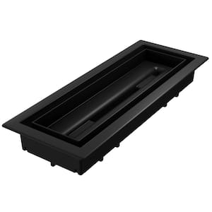 Framed Floor Vent (Lite) 4 in. x 10 in. Black