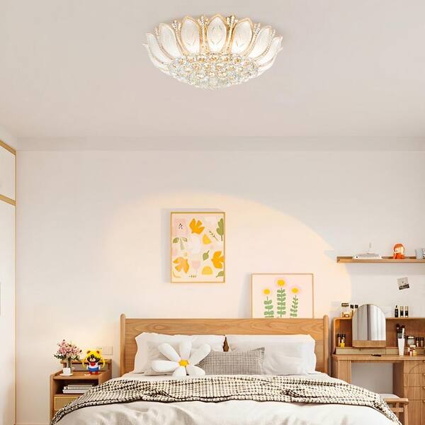 Modern Pendant Light Indoor Pendant Lamp Glass Lotus