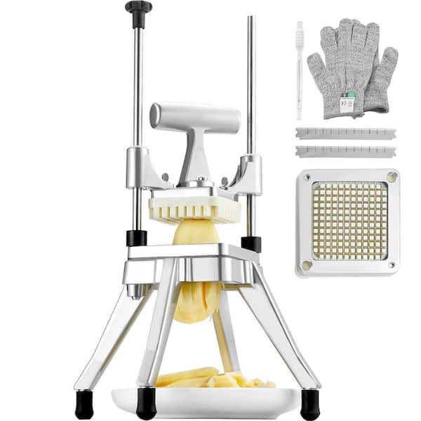 SVOPES Commercial Vegetable Fruit Chopper, 1/4 in. Blade Heavy-Duty Food Dicer, French Fry Cutter & Onion Slicer