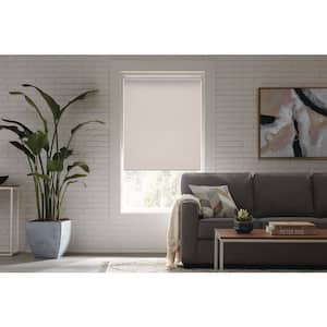 Cut to Size Linen Cordless Blackout Fabric Roller Shade 37.25 in. W x 72 in. L