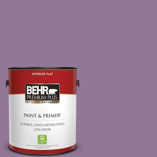 BEHR PREMIUM PLUS 1 gal. #M100-5 Passion Fruit Flat Low Odor Interior Paint & Primer