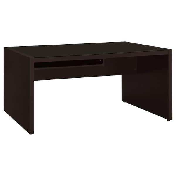 Coaster Skeena 60 in. W Cappuccino Computer Desk with Keyboard-Drawer