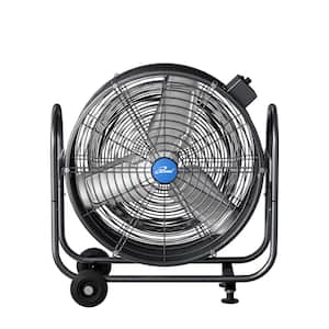 RobLux Electric Floor Standing Cooling Fan Industrial Misting Automatic Add  Water Oscillating Tilting Head Adjustable Height Portable Commercial Quiet