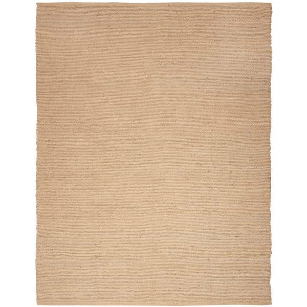 Nourison Natural Jute Bleached 7 ft. x 10 ft. All-Over Design Contemporary Area Rug