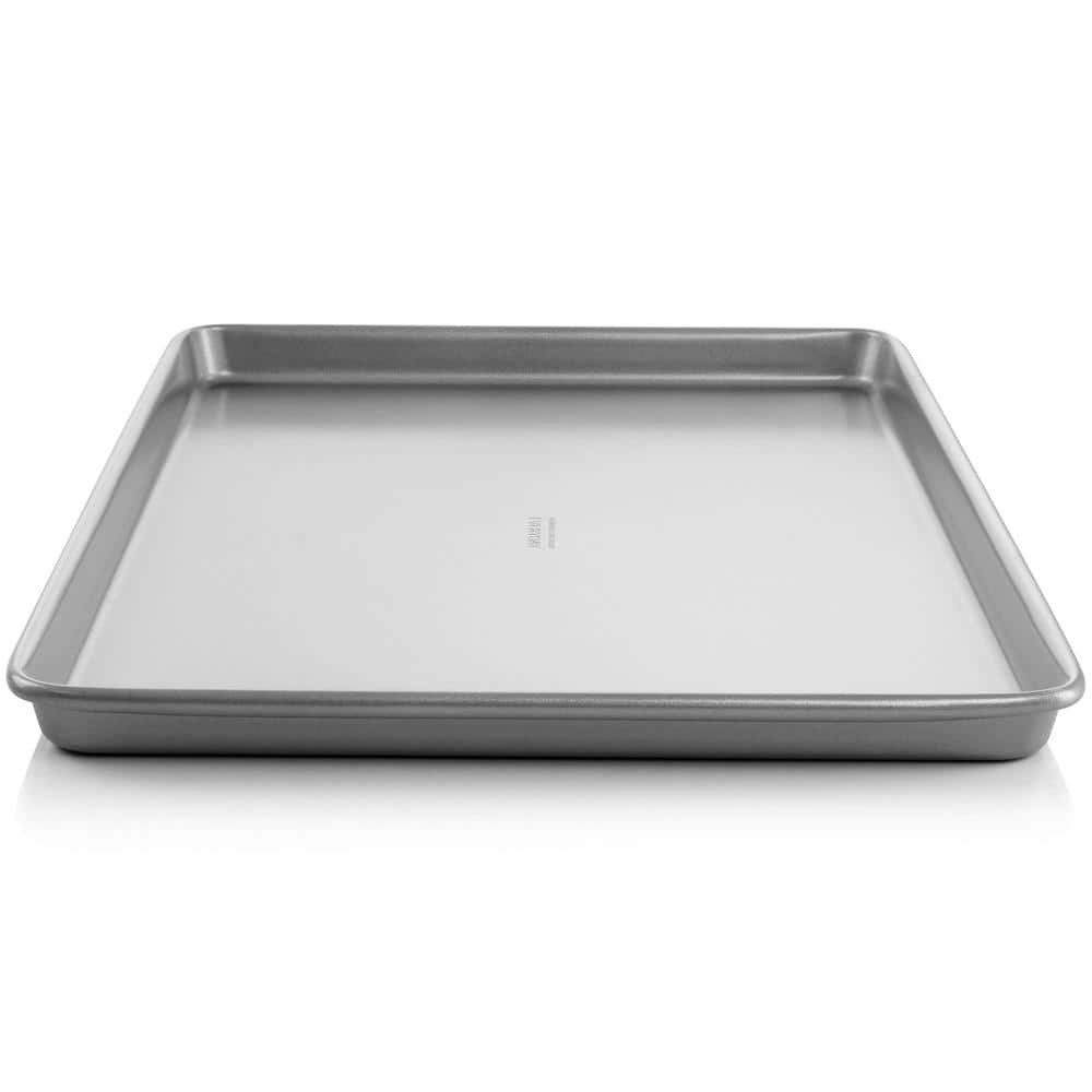 Silver 15 x 10 Inch Nonstick Carbon Steel Cookie Sheet