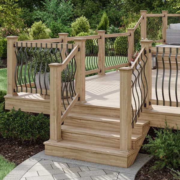 40 in. x 1 in. Satin Black Aluminum Baroque Baluster (5-Pack)