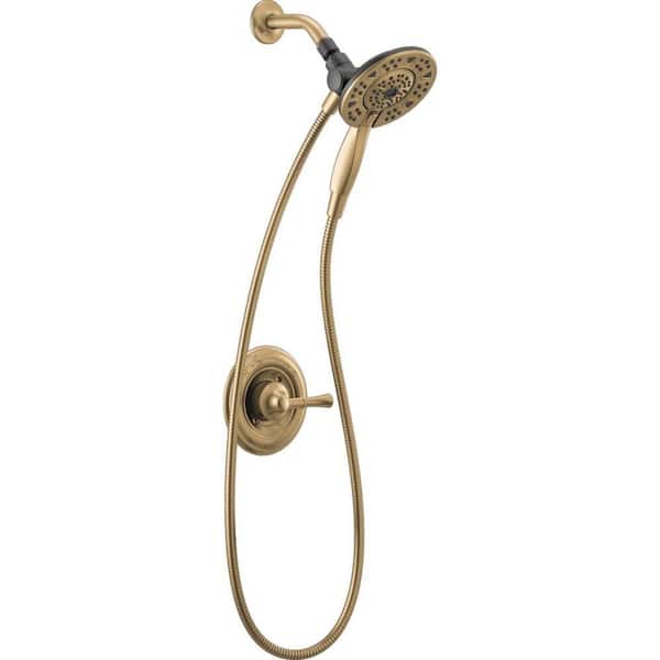 Delta Chamberlain In2ition Single-Handle 4-Spray Shower Faucet in Champagne Bronze (Valve Included)