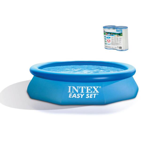 INTEX 10 ft. x 30 in. Easy Set Above Ground Swimming Pool with 330 GPH Filter Pump