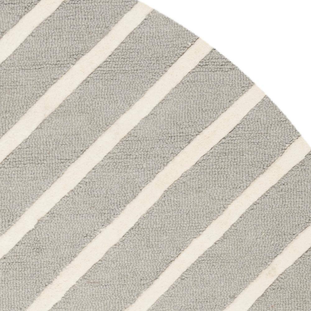 Ivory Whimsy Wool 5' Round Hand-Tufted Kids Area Rug