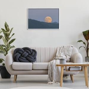 Majestic Moonrise Landscape by Nancy Crowell White Framed Nature Giclee Art Print 20 in. x 30 in.