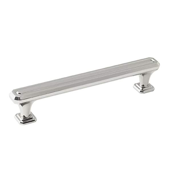 Amerock Wells 6-5/16 in (160 mm) Center-to-Center Polished Nickel Drawer Pull