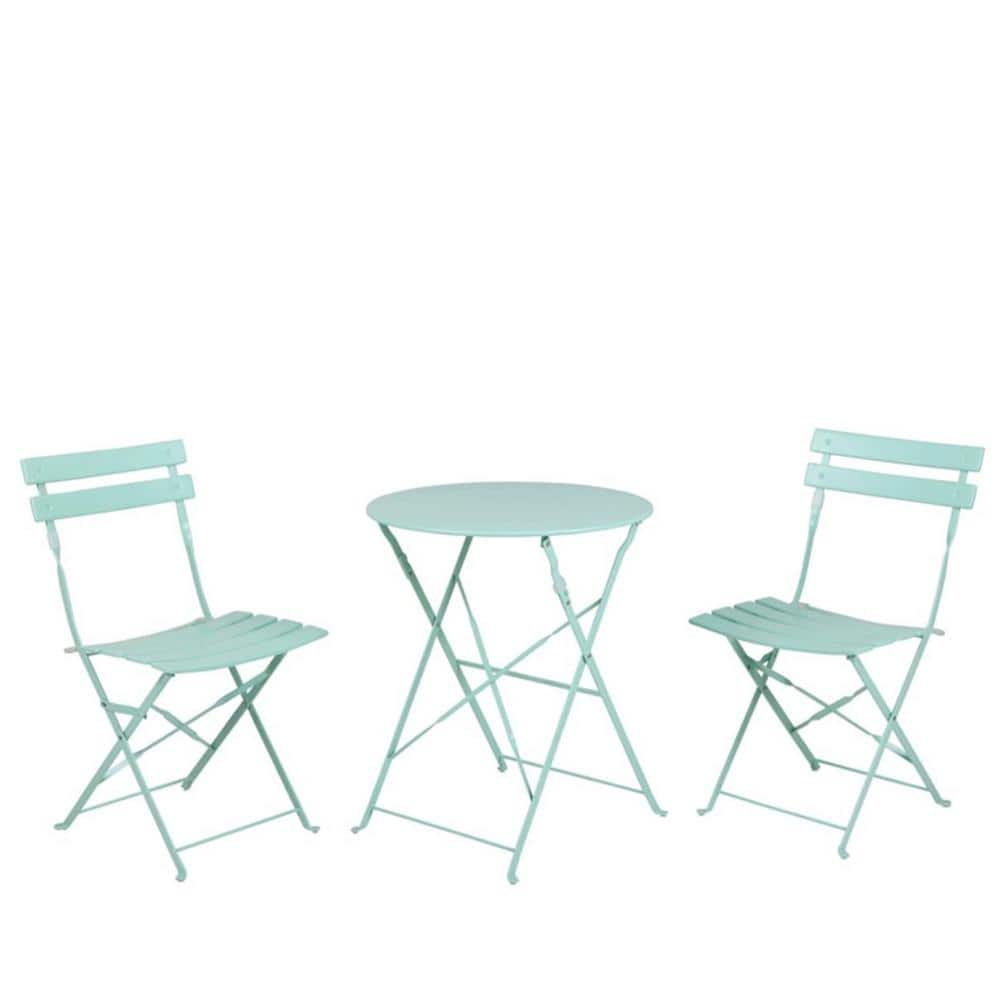 mint green bistro set