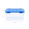 HOMZ EcoStorage 15 Gal. Tough Container, Blue Base with Grey Lid (Set of 4)  4415TBLRPEC.04 - The Home Depot