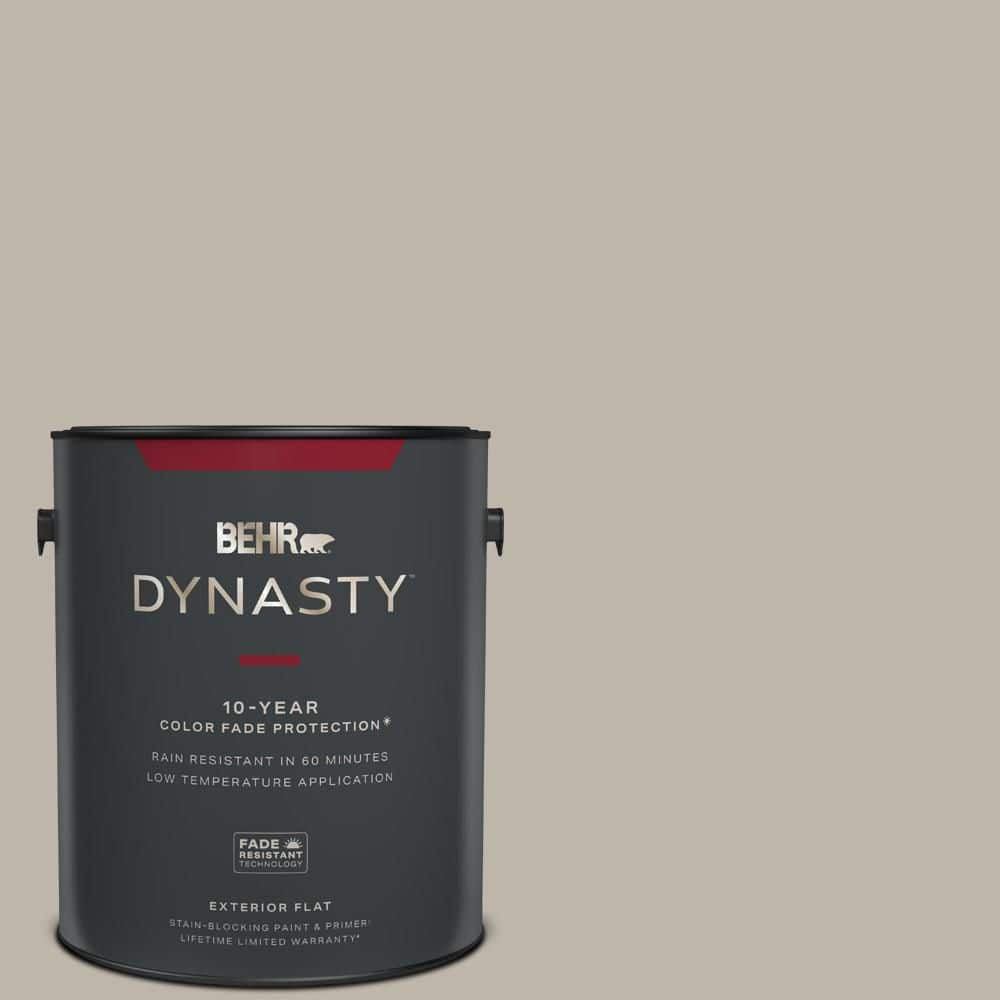 BEHR DYNASTY 1 gal. Home Decorators Collection #HDC-CT-21 Grey Mist Flat  Exterior Stain-Blocking Paint & Primer 465401 - The Home Depot