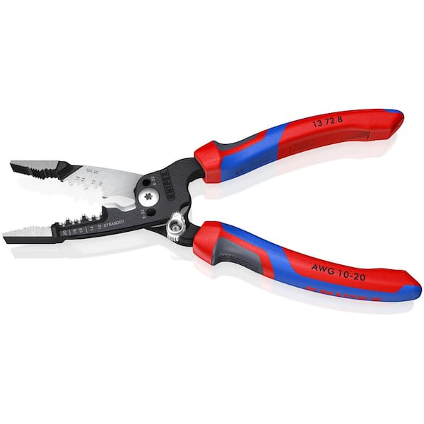 KNIPEX 8 in. Forged Wire Stripper 13 72 8 - The Home Depot