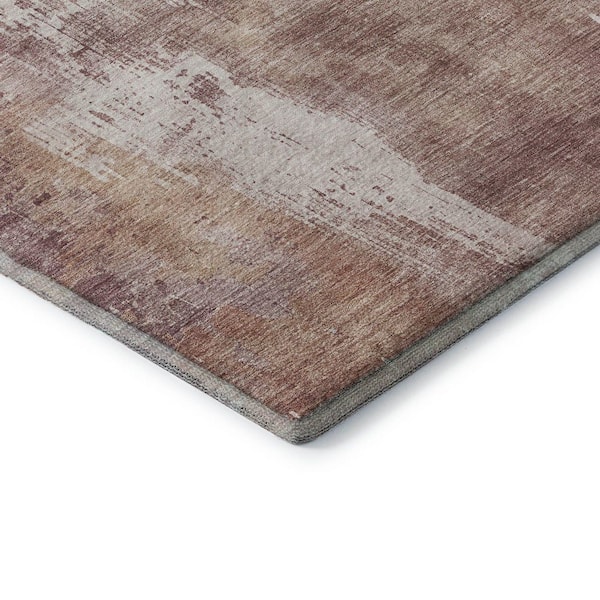 Mayfield Premium Machine Washable Abstract AMF1649 Blush 10 ft. x 14 ft. Area Rug