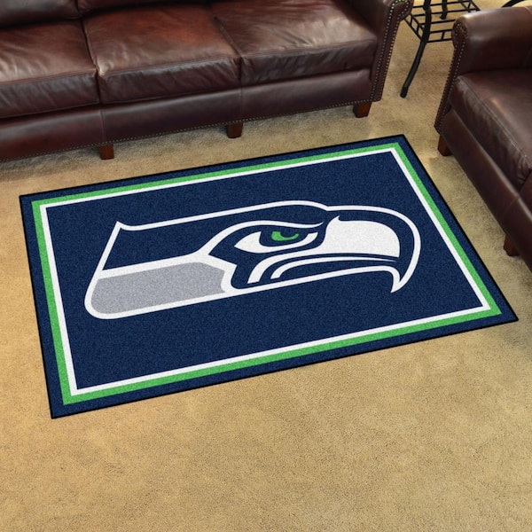 Fan Mats NFL Seattle Seahawks Rug, 5' x 8'