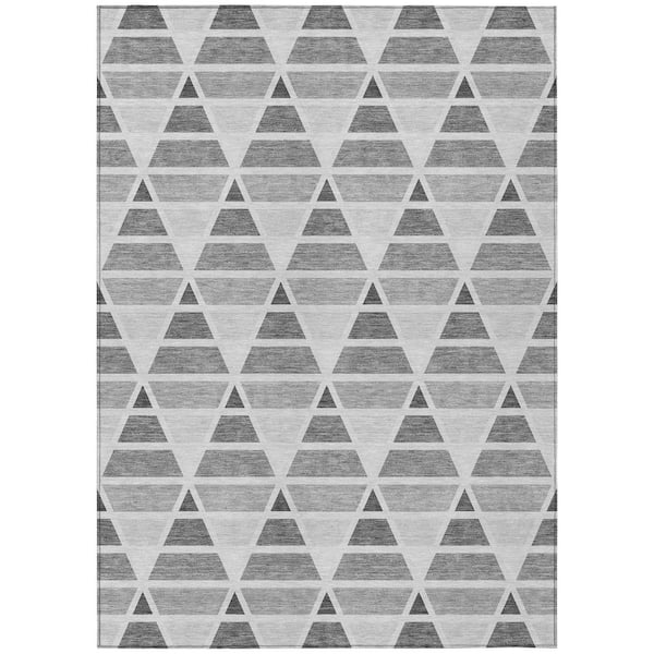 Chantille Machine Washable Indoor/Outdoor Abstract ACN2734 Gray 10 ft. x 14 ft. Area Rug