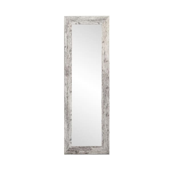 BrandtWorks Oversized Distressed White Farmhouse Mirror (71 in. H X 21.5 in. W)